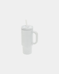 Mug gerecycled rvs 480ml waterdicht om te personaliseren - Wit