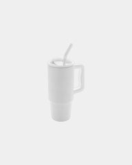 Mug gerecycled rvs 900ml Embrace RCS om te personaliseren - Wit