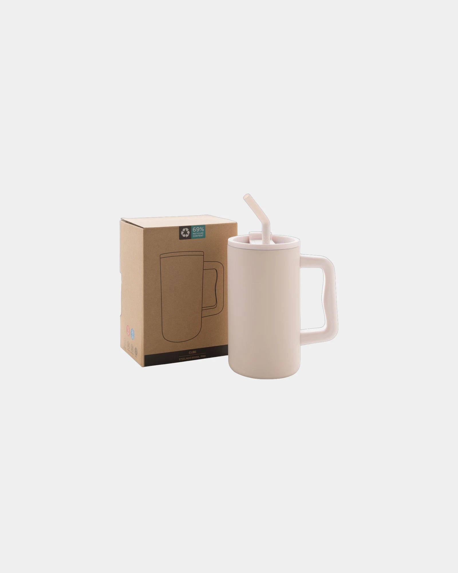 Mug gerecycled rvs 800ml geïsoleerd om te personaliseren - 26