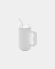 Mug gerecycled rvs 800ml geïsoleerd om te personaliseren - Wit