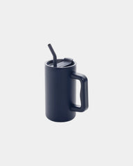 Mug gerecycled rvs 800ml geïsoleerd om te personaliseren - Marineblauw