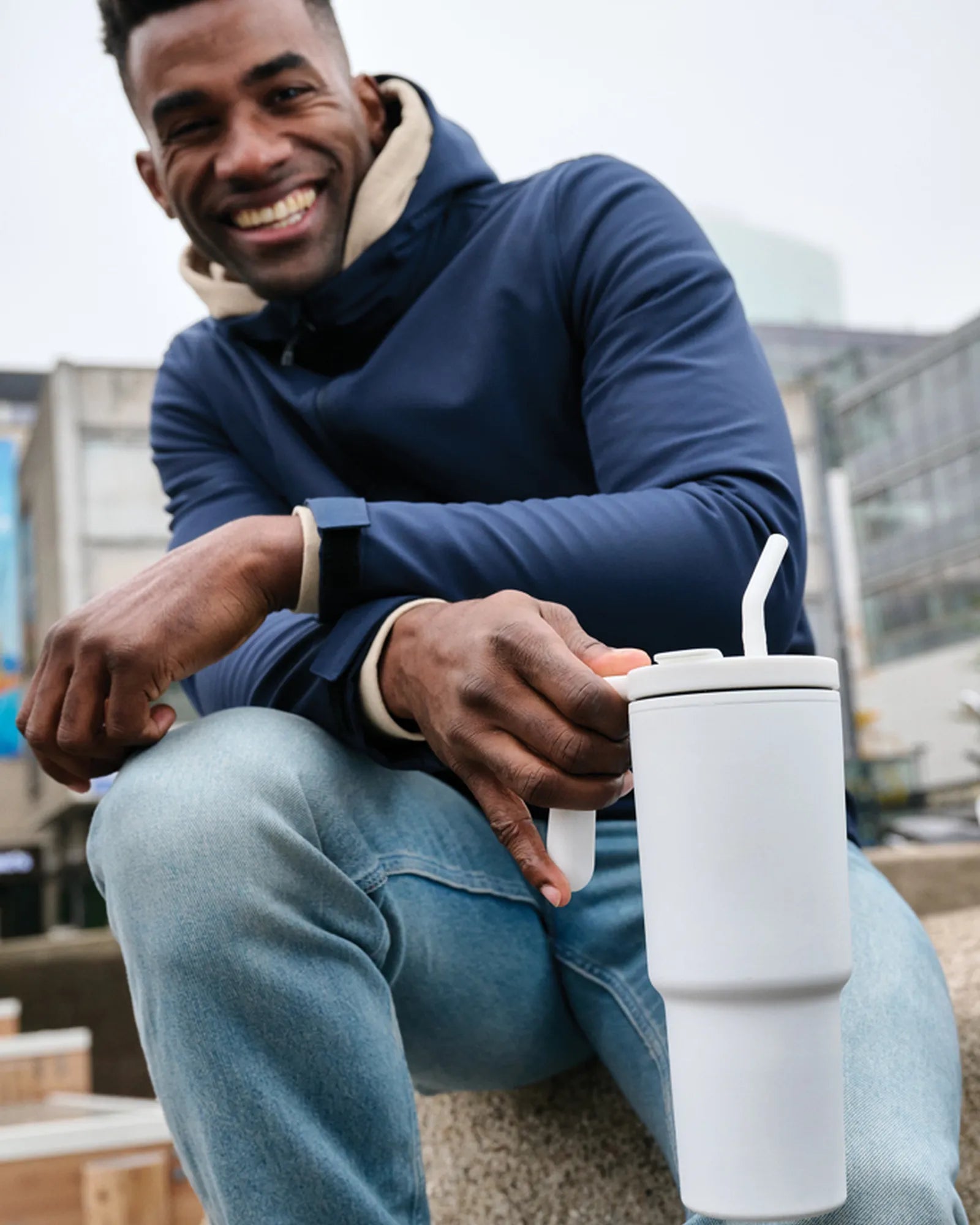 Mug gerecycled rvs 900ml RCS Graphic om te personaliseren - 8