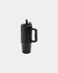 Mug gerecycled rvs waterdicht 900ml om te personaliseren - Zwart
