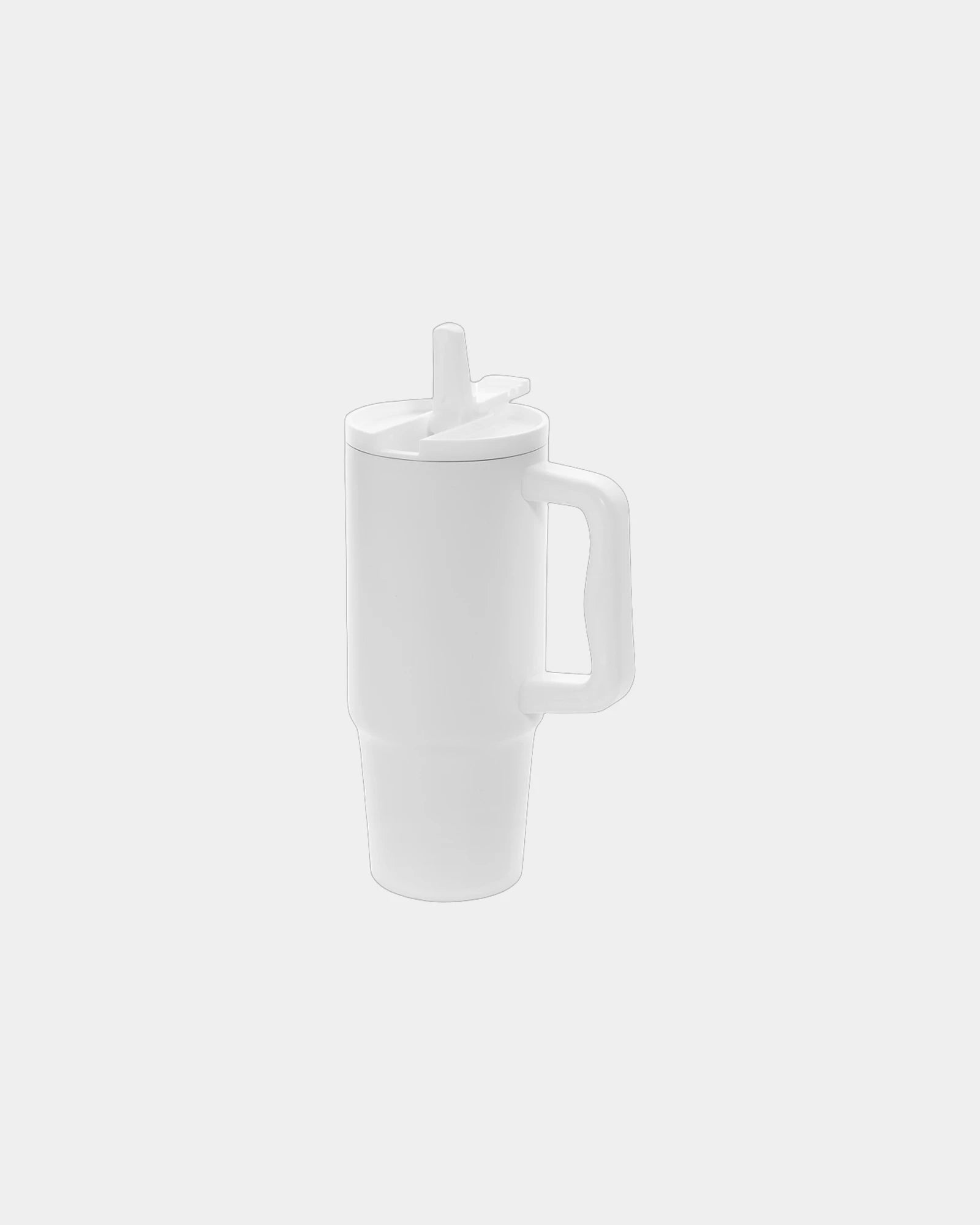Mug gerecycled rvs waterdicht 900ml om te personaliseren - Wit