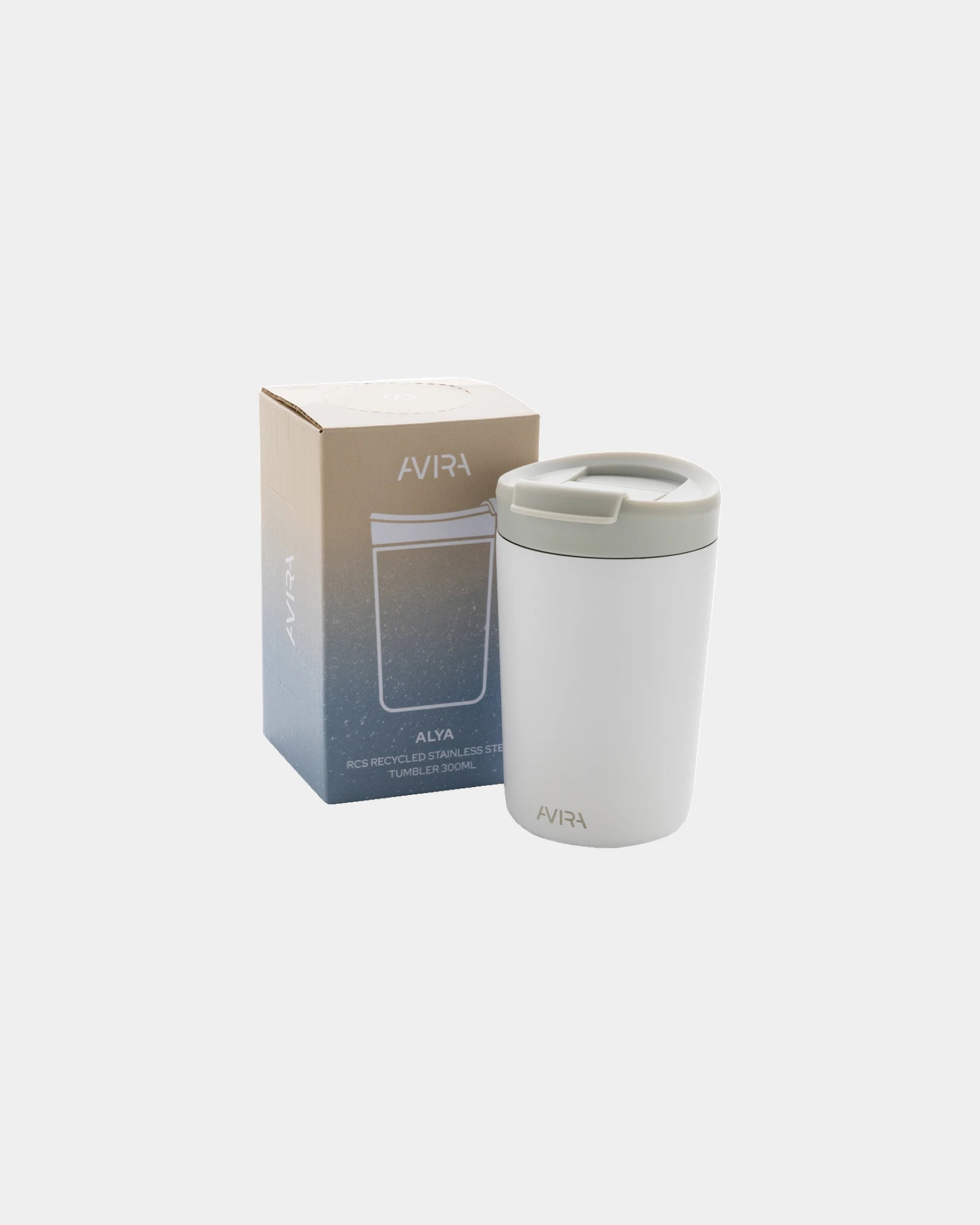 Mug gerecycled staal RCS 300ml om te personaliseren