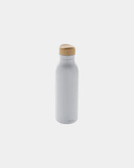 Drinkfles van gerecycled rvs RCS 600ml om te personaliseren - Wit
