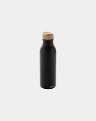 Drinkfles van gerecycled rvs RCS 600ml om te personaliseren - Zwart