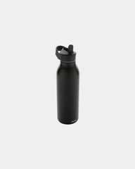 Drinkfles van gerecycled rvs fliptop om te personaliseren - Zwart