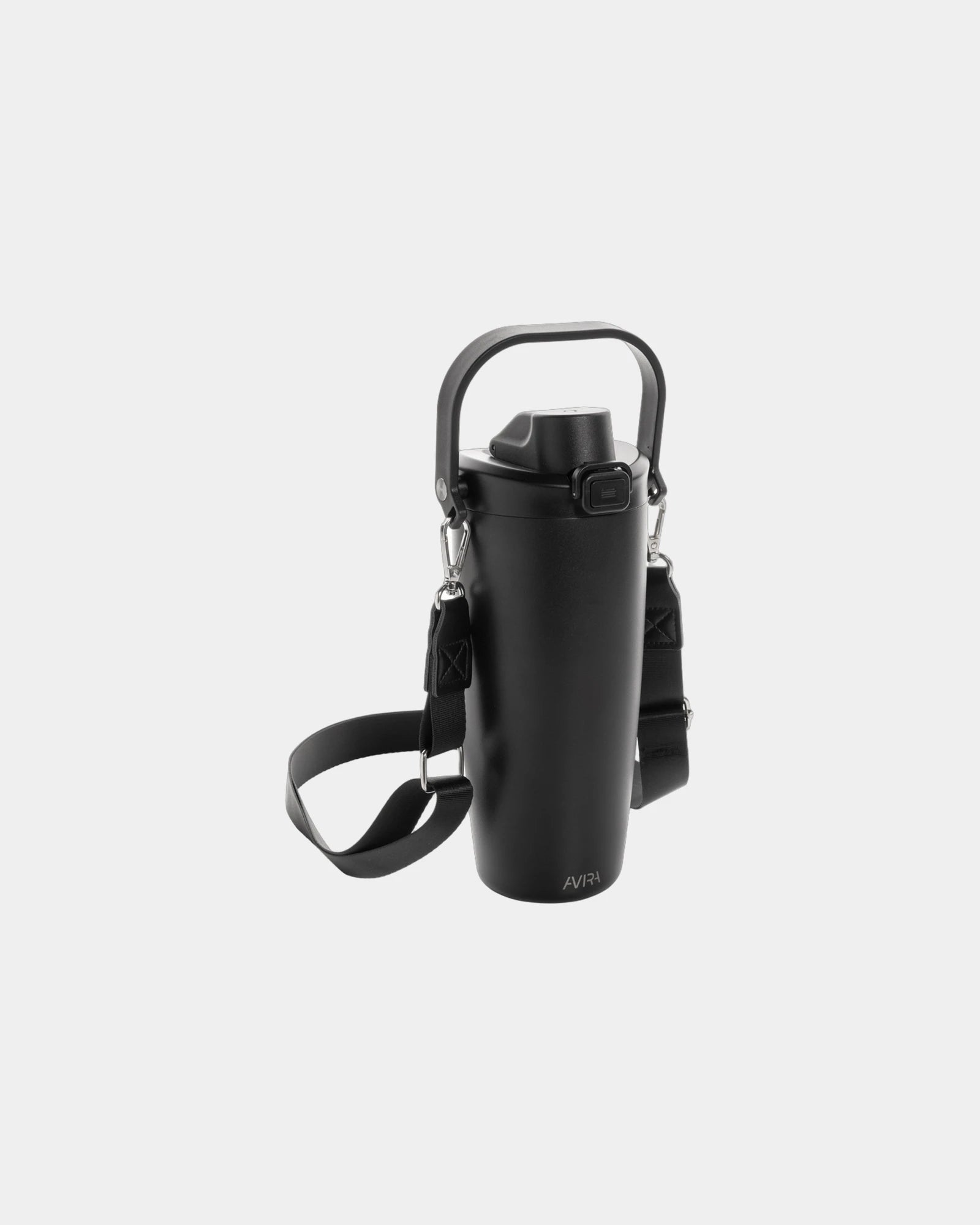 Drinkfles van gerecycled staal 600ml om te personaliseren - Zwart