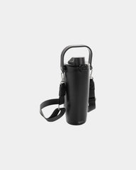 Drinkfles van gerecycled staal 600ml om te personaliseren - Zwart