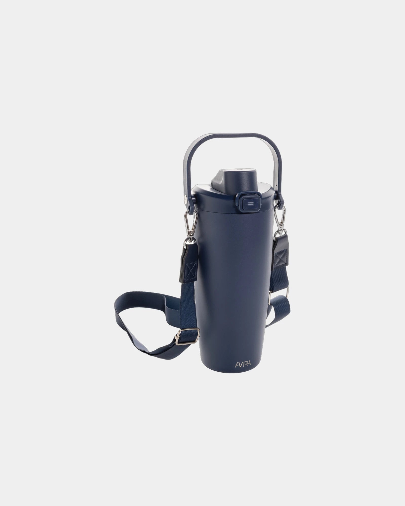 Drinkfles van gerecycled staal 600ml om te personaliseren - Marineblauw