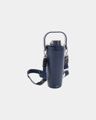 Drinkfles van gerecycled staal 600ml om te personaliseren - Marineblauw