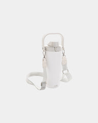 Drinkfles van gerecycled staal 600ml om te personaliseren - Wit