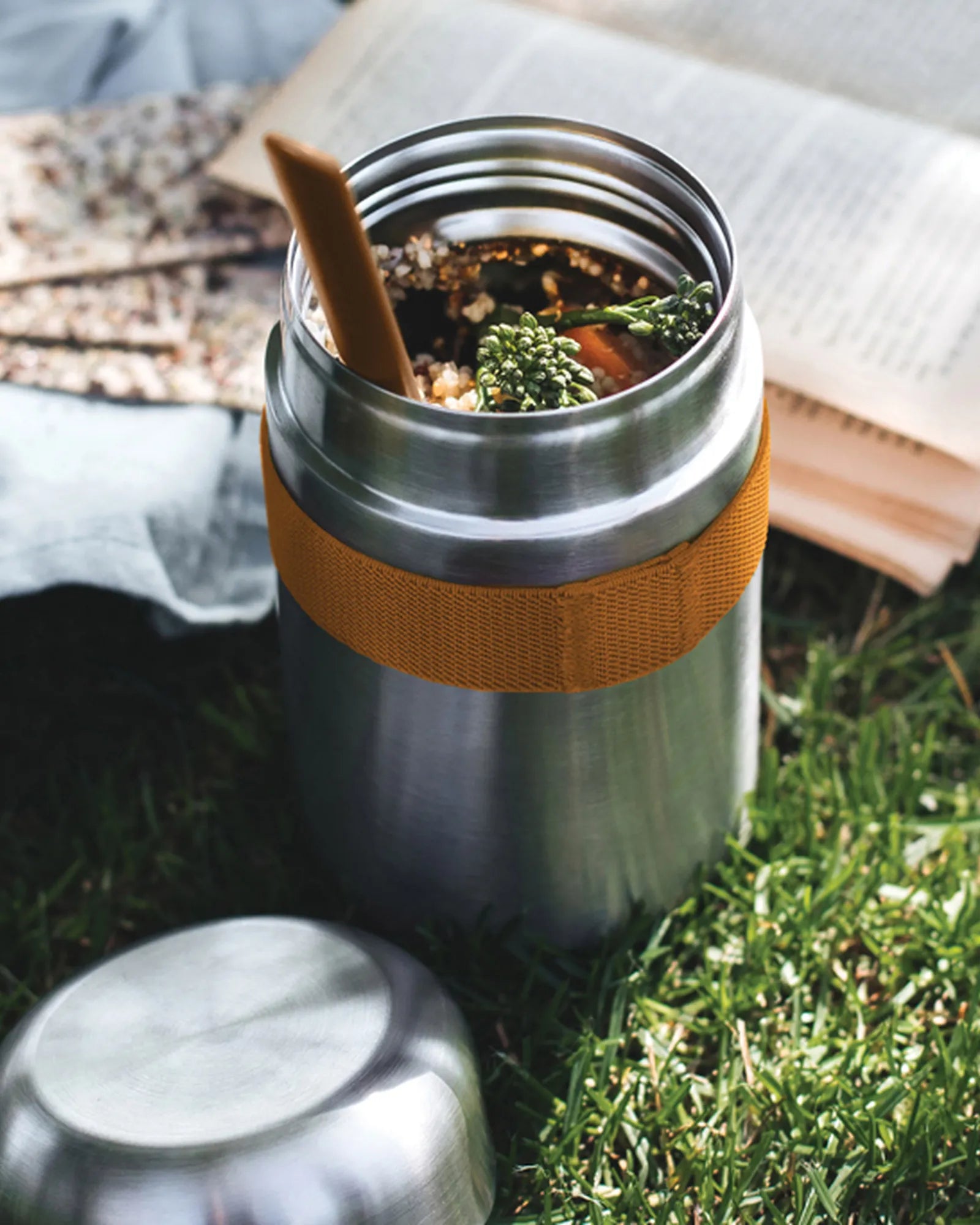 Voedselcontainer rvs Black + Blum 400ml om te personaliseren - 5