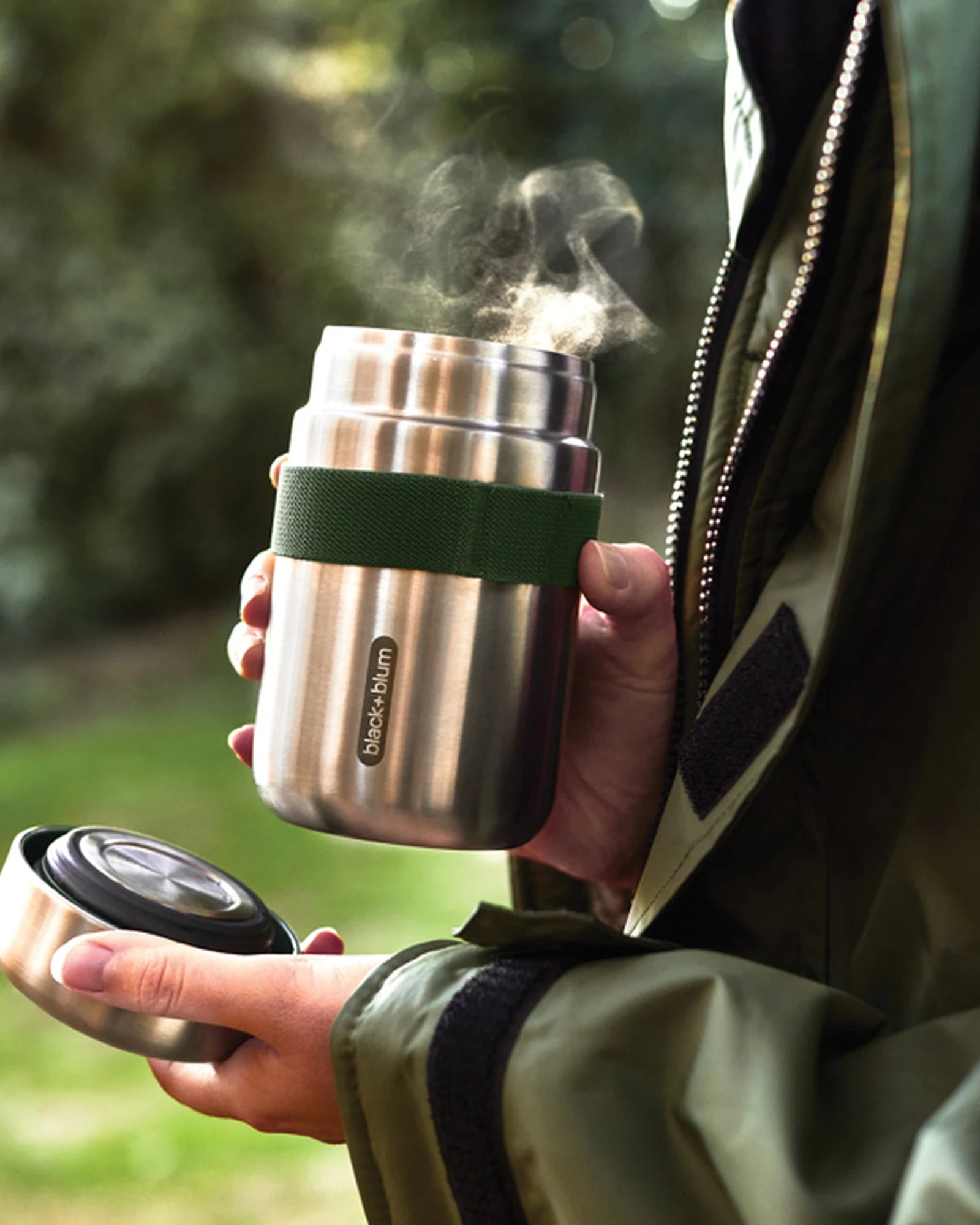 Voedselcontainer rvs Black + Blum 400ml om te personaliseren - 10