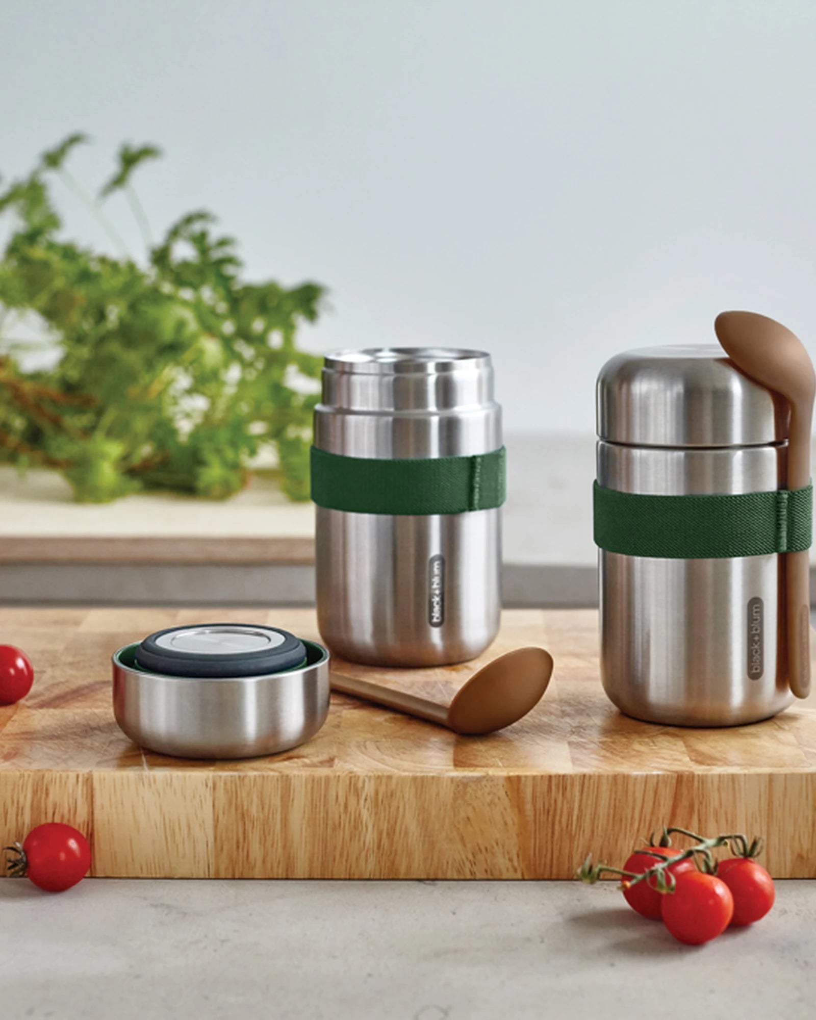 Voedselcontainer rvs Black + Blum 400ml om te personaliseren - 12