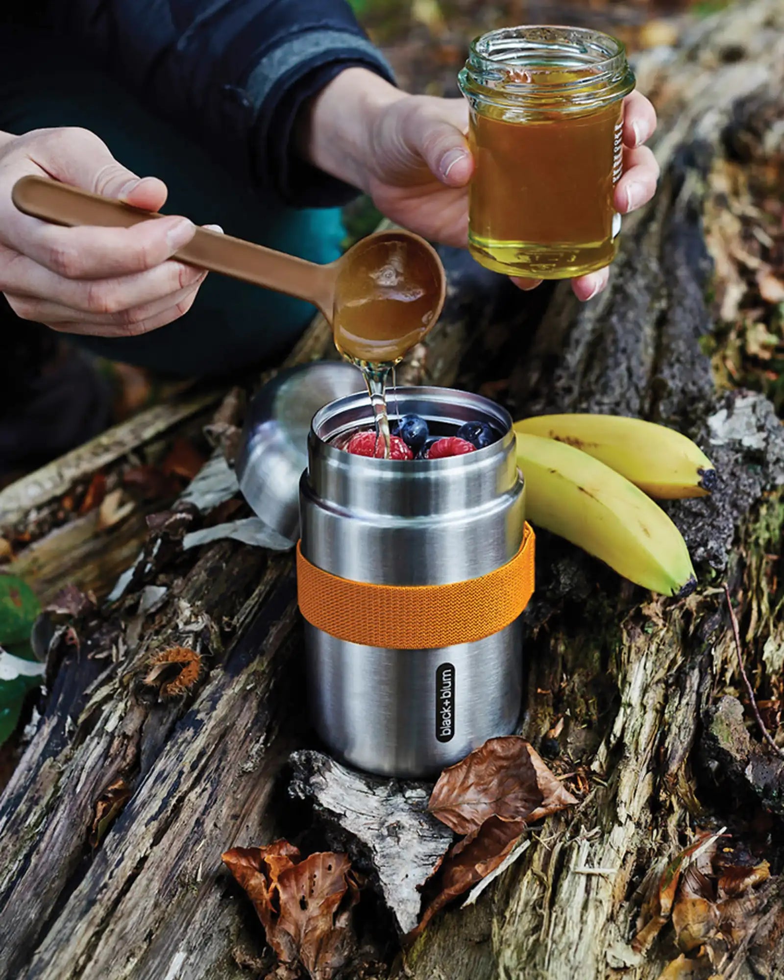 Voedselcontainer rvs Black + Blum 400ml om te personaliseren - 4
