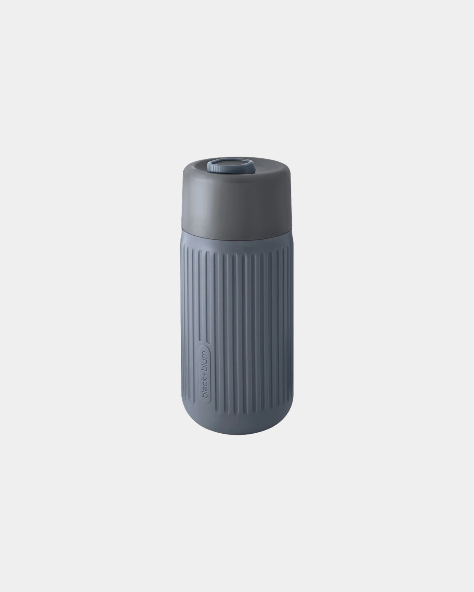 Reisbeker glas Black + Blum 340ml om te personaliseren - Grijs