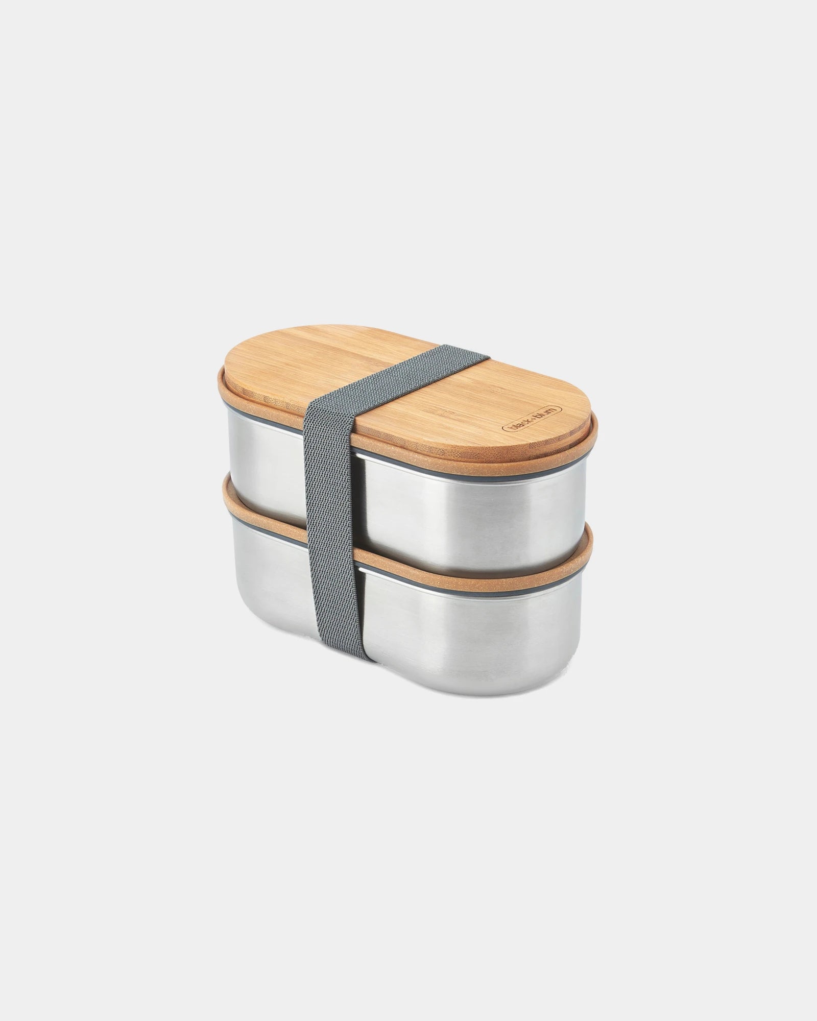 Bentobox rvs Black + Blum 1L om te personaliseren - Grijs