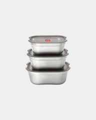 Lunchboxenset rvs Black + Blum 3 stuks om te personaliseren - 1