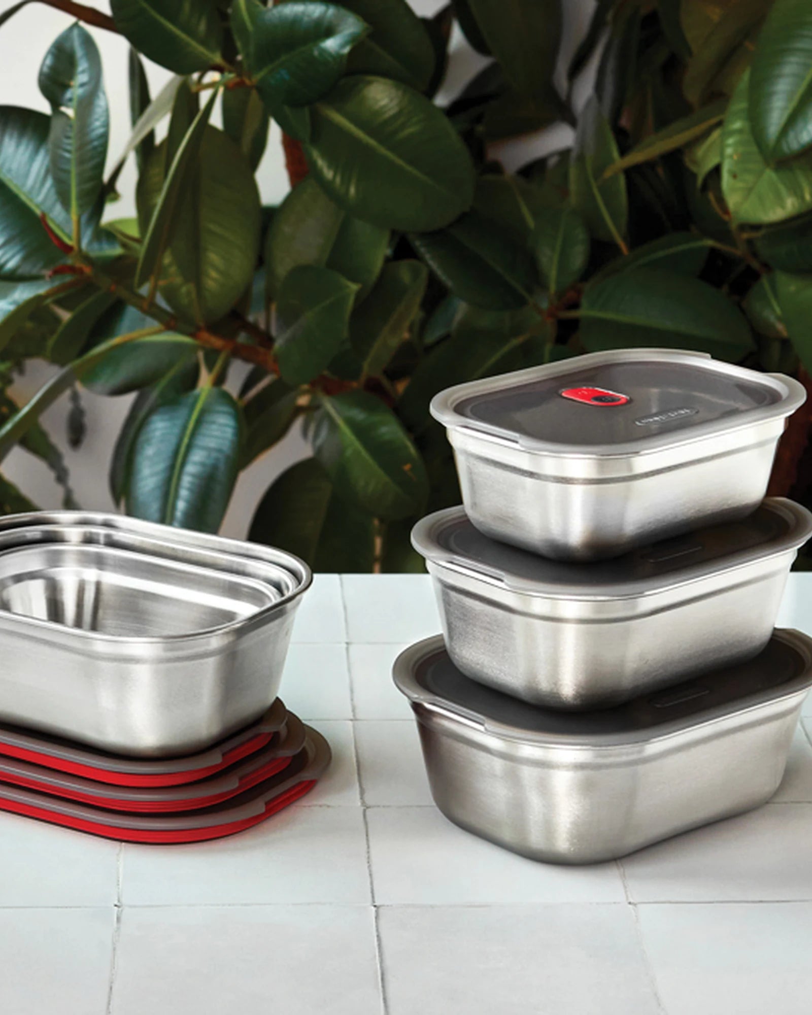 Lunchboxenset rvs Black + Blum 3 stuks om te personaliseren - 8