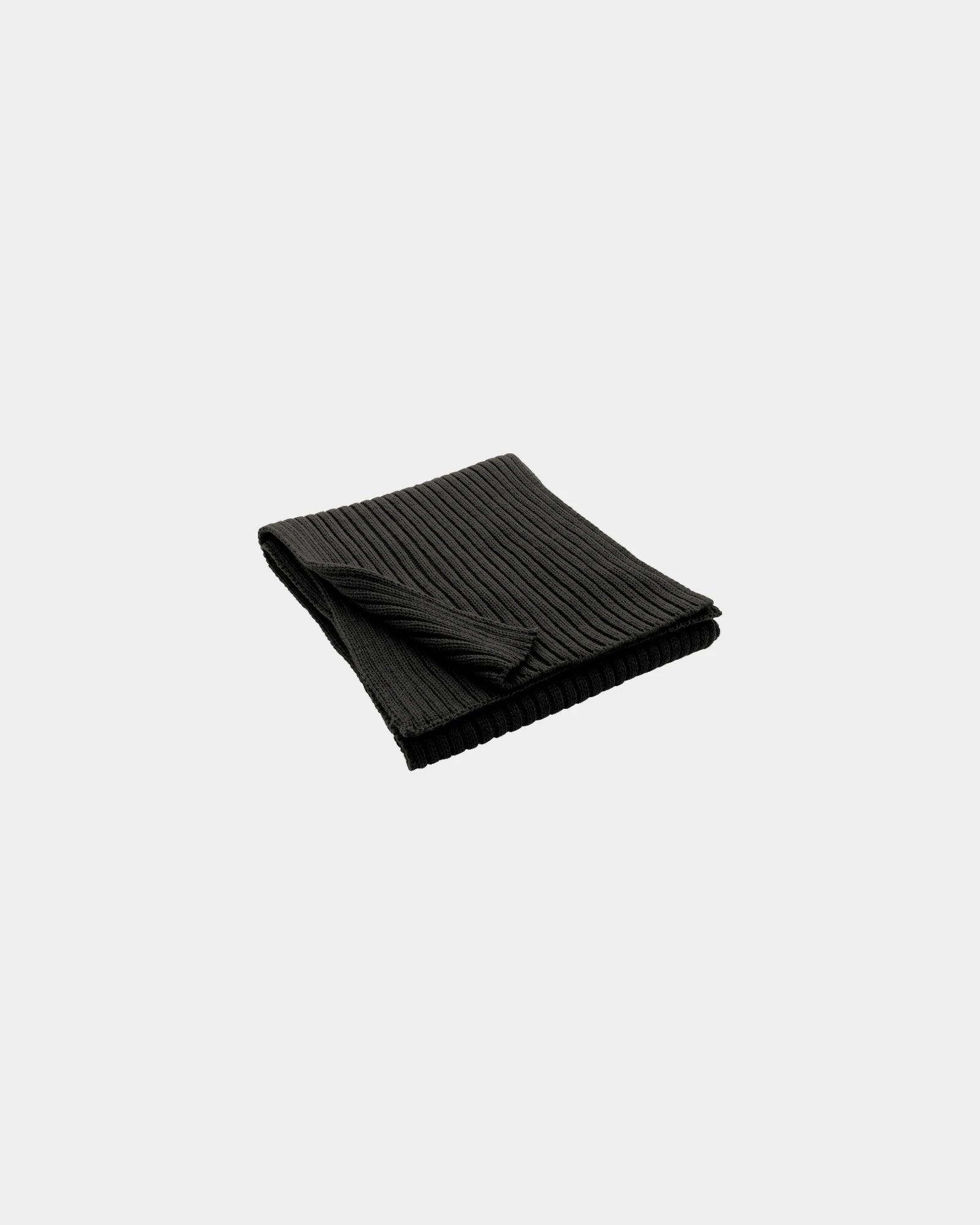 Sjaal gebreid Polylana 180x25cm om te personaliseren - Zwart