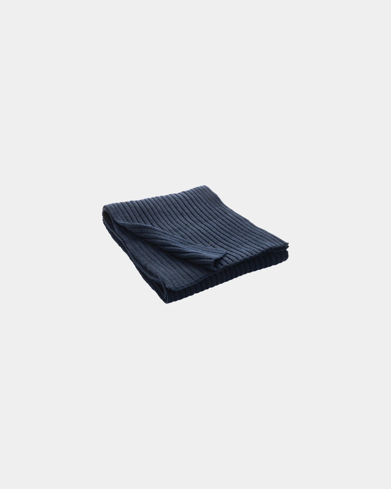 Sjaal gebreid Polylana 180x25cm om te personaliseren - Marineblauw