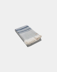 Hamamdoek gerecycled katoen AWARE om te personaliseren - Marineblauw
