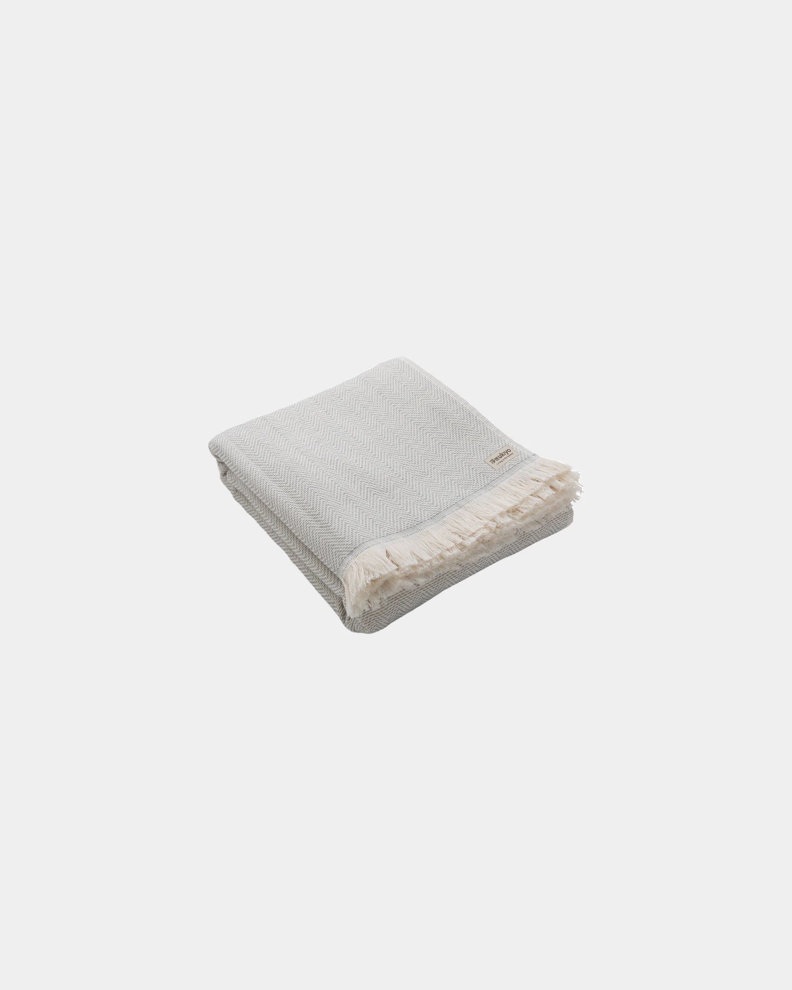 Handdoek gerecycled katoen 100x180cm om te personaliseren - Grijs