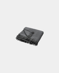 Hamamdoek gerecycled katoen 100x180cm om te personaliseren - Antraciet