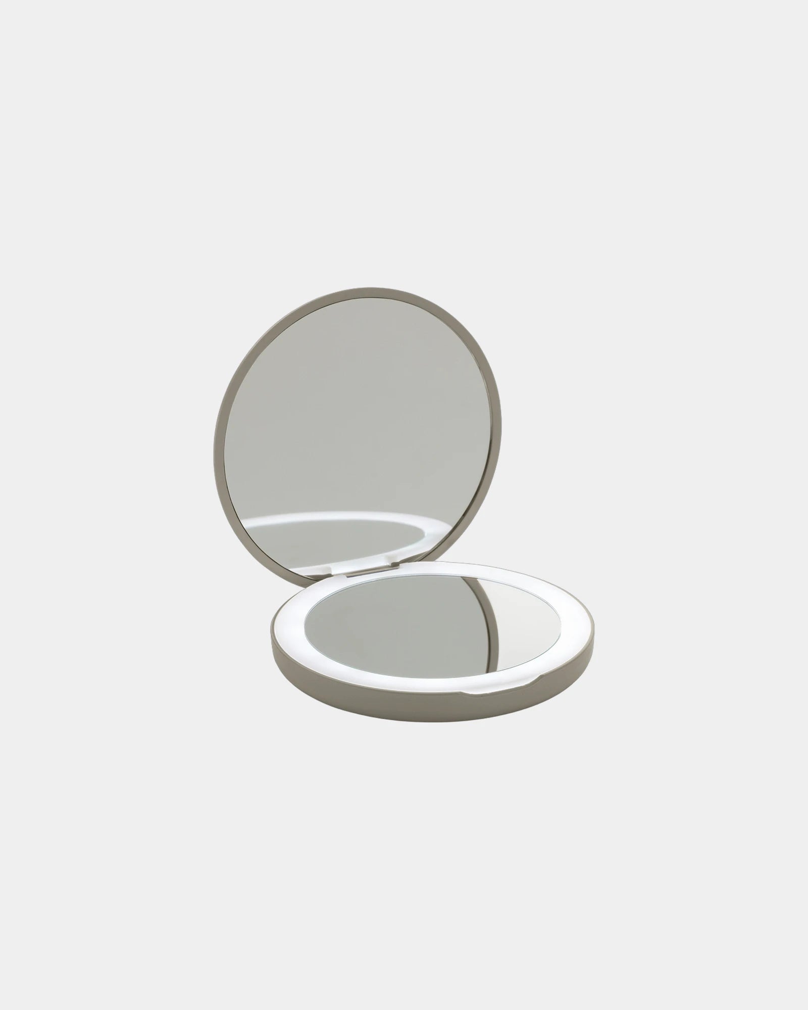 Make-upspiegel LED gerecycled plastic om te personaliseren - Beige