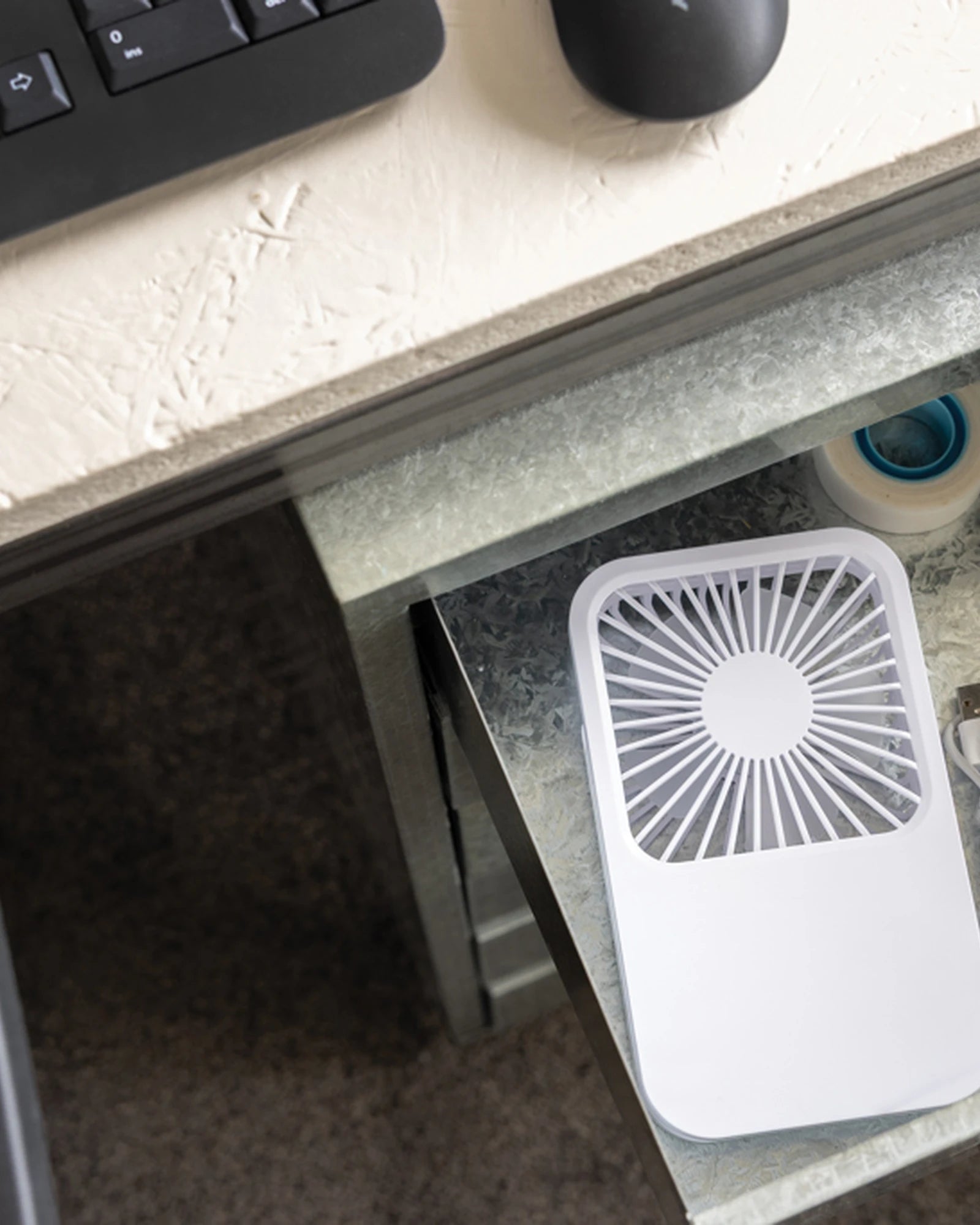 Bureauventilator gerecycled plastic RCS om te personaliseren - 12