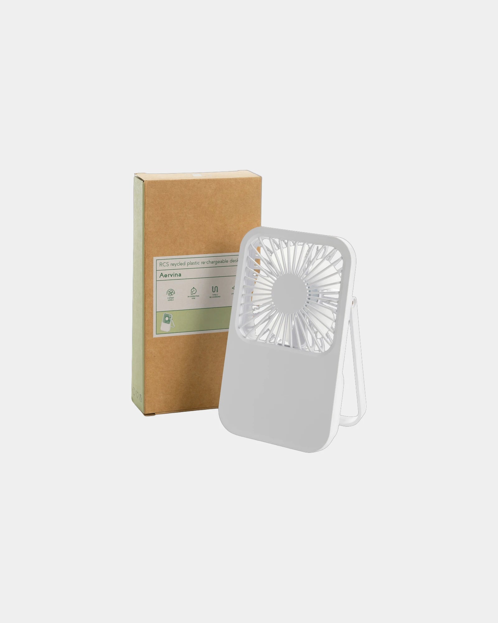 Bureauventilator gerecycled plastic RCS om te personaliseren - 8