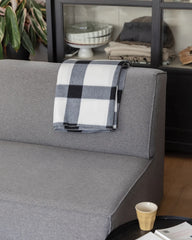 Plaid ruitmotief polyester 127x152 cm om te personaliseren - 6