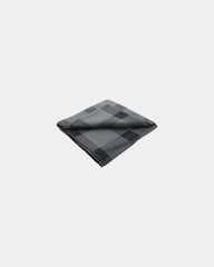 Plaid ruitmotief polyester 127x152 cm om te personaliseren - Antraciet