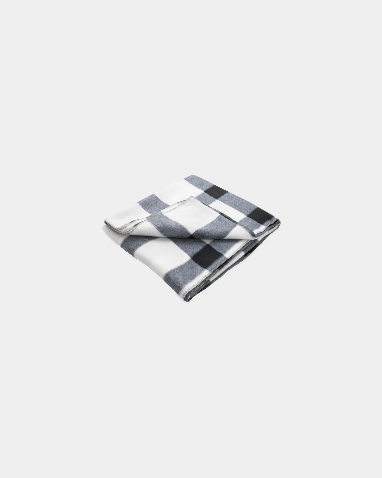 Plaid ruitmotief polyester 127x152 cm om te personaliseren - Wit
