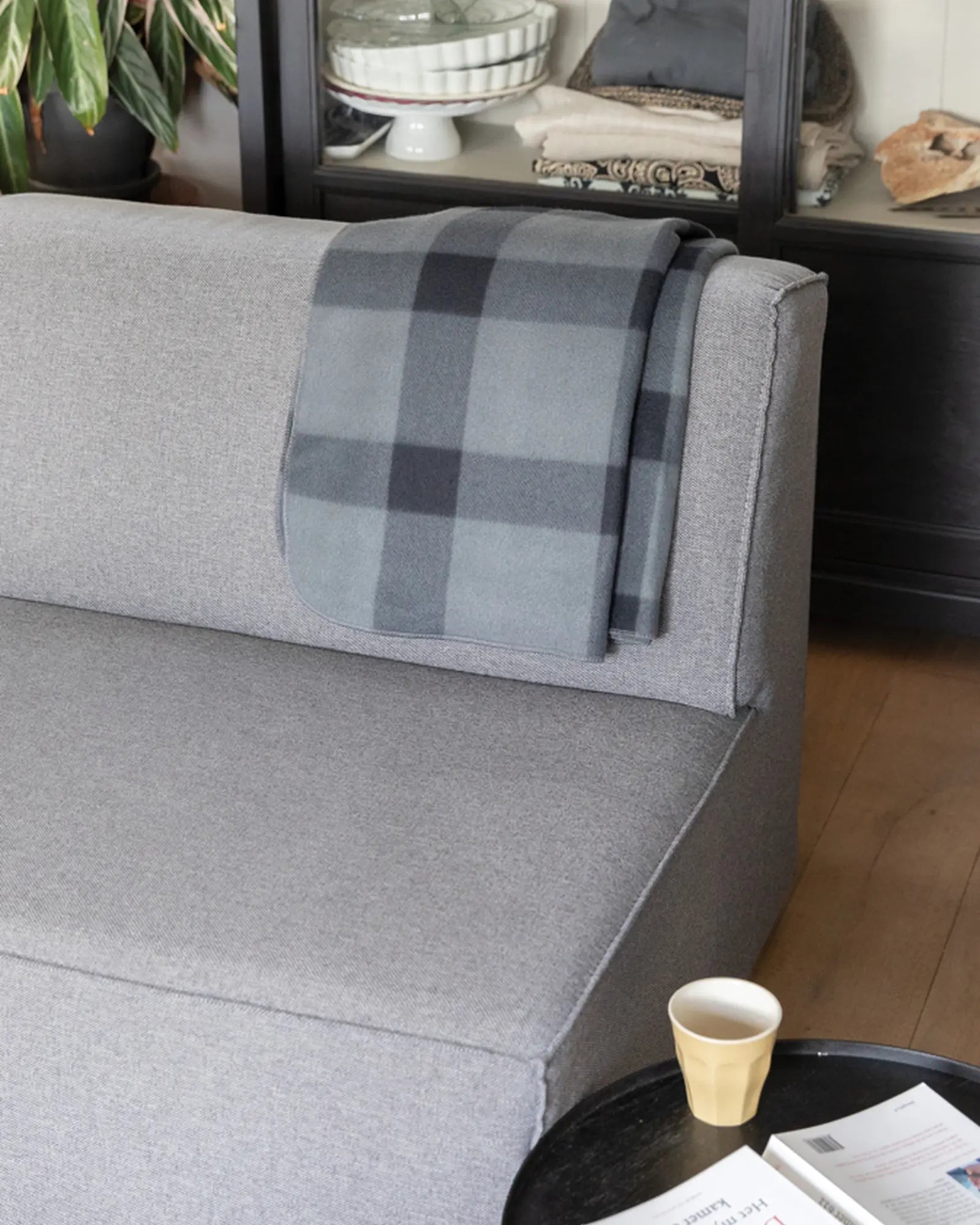 Plaid ruitmotief polyester 127x152 cm om te personaliseren - 3