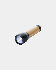 Zaklamp gerecycled RCS bamboe Lucid om te personaliseren - Zwart