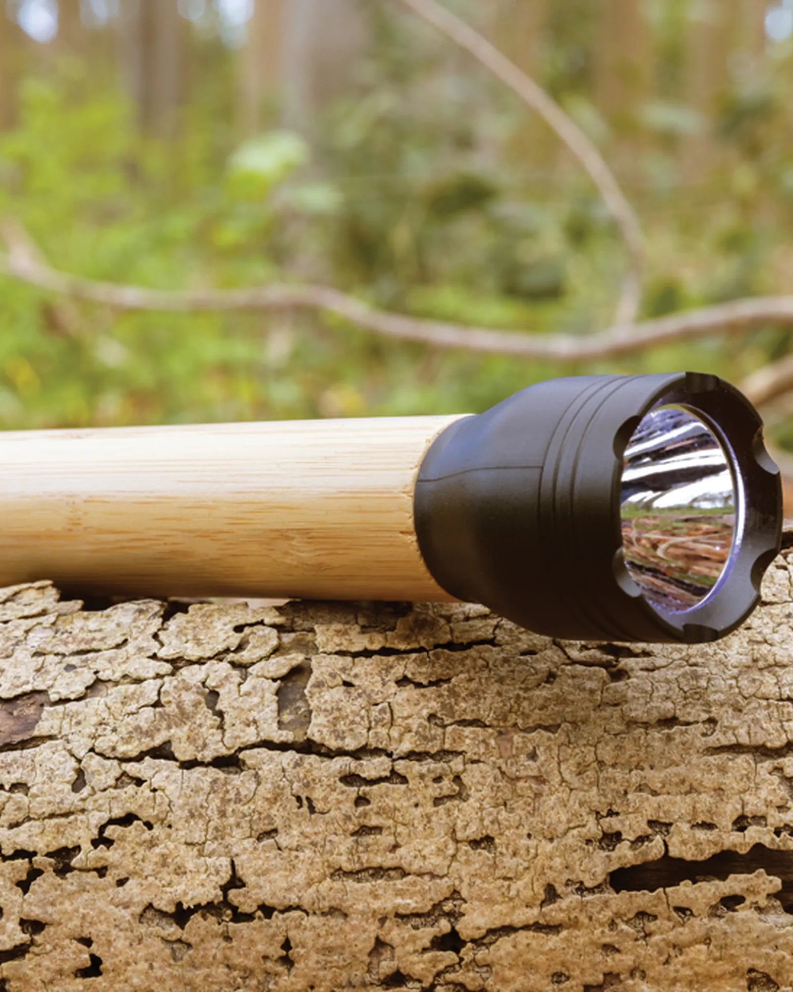 Zaklamp gerecycled RCS bamboe 300 lumen om te personaliseren - 4