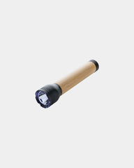 Zaklamp gerecycled RCS bamboe 300 lumen om te personaliseren - Zwart