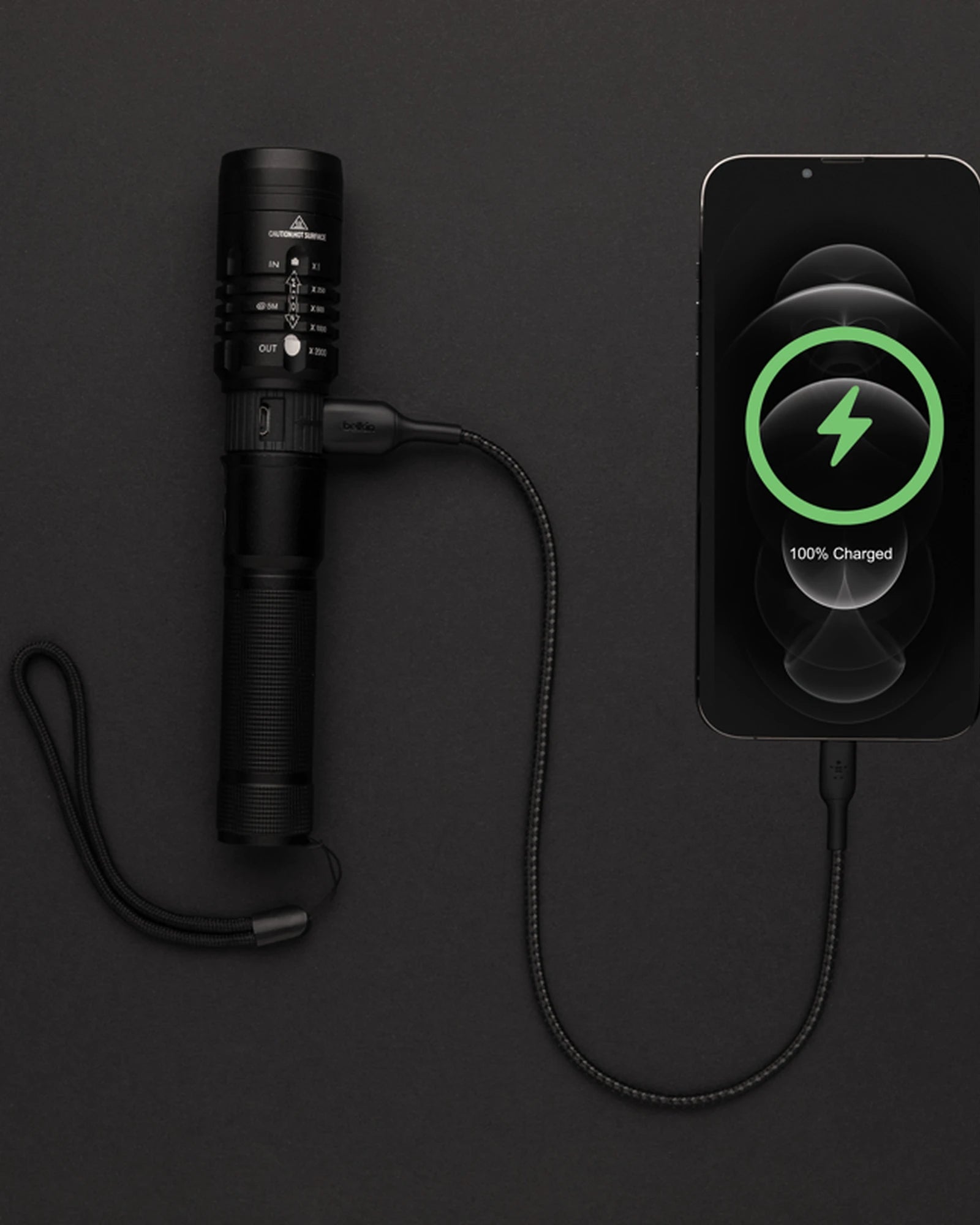 Zaklamp aluminium oplaadbaar 1000 lumen om te personaliseren - 8