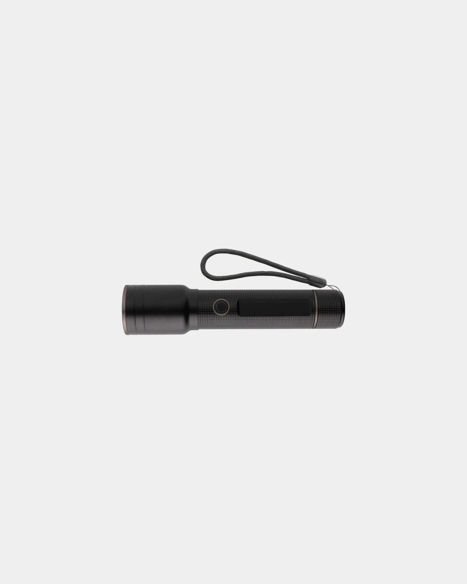 Zaklamp gerecycled aluminium RCS om te personaliseren - Zwart