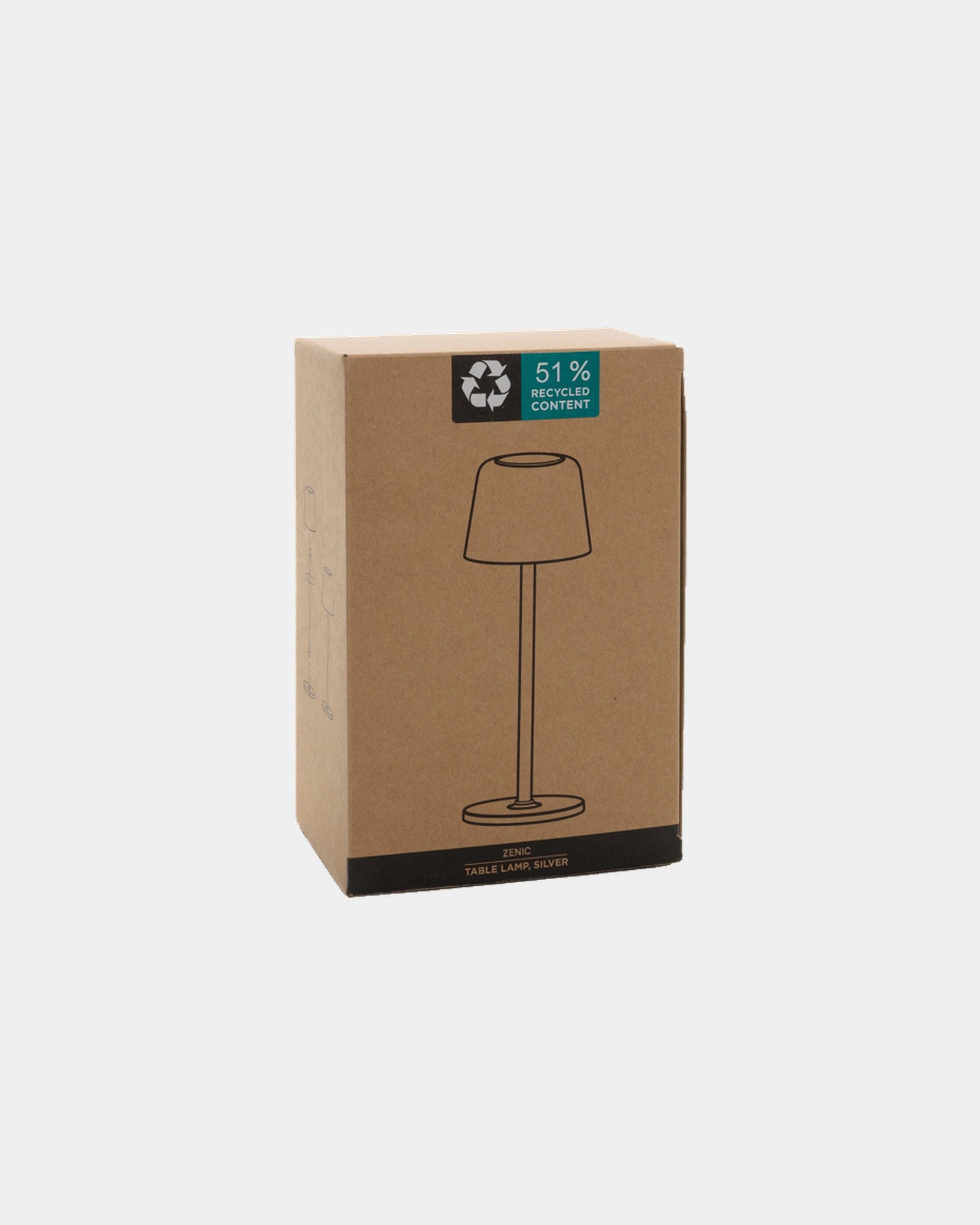 Tafellamp gerecycled RCS oplaadbaar om te personaliseren