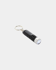Sleutelhanger zaklamp gerecycled RCS om te personaliseren - Zwart