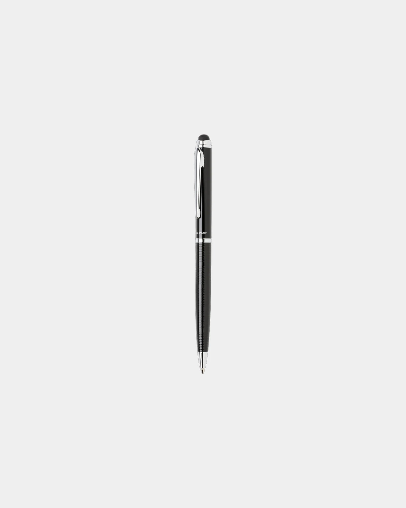 Pen met stylus messing en staal om te personaliseren - Zwart