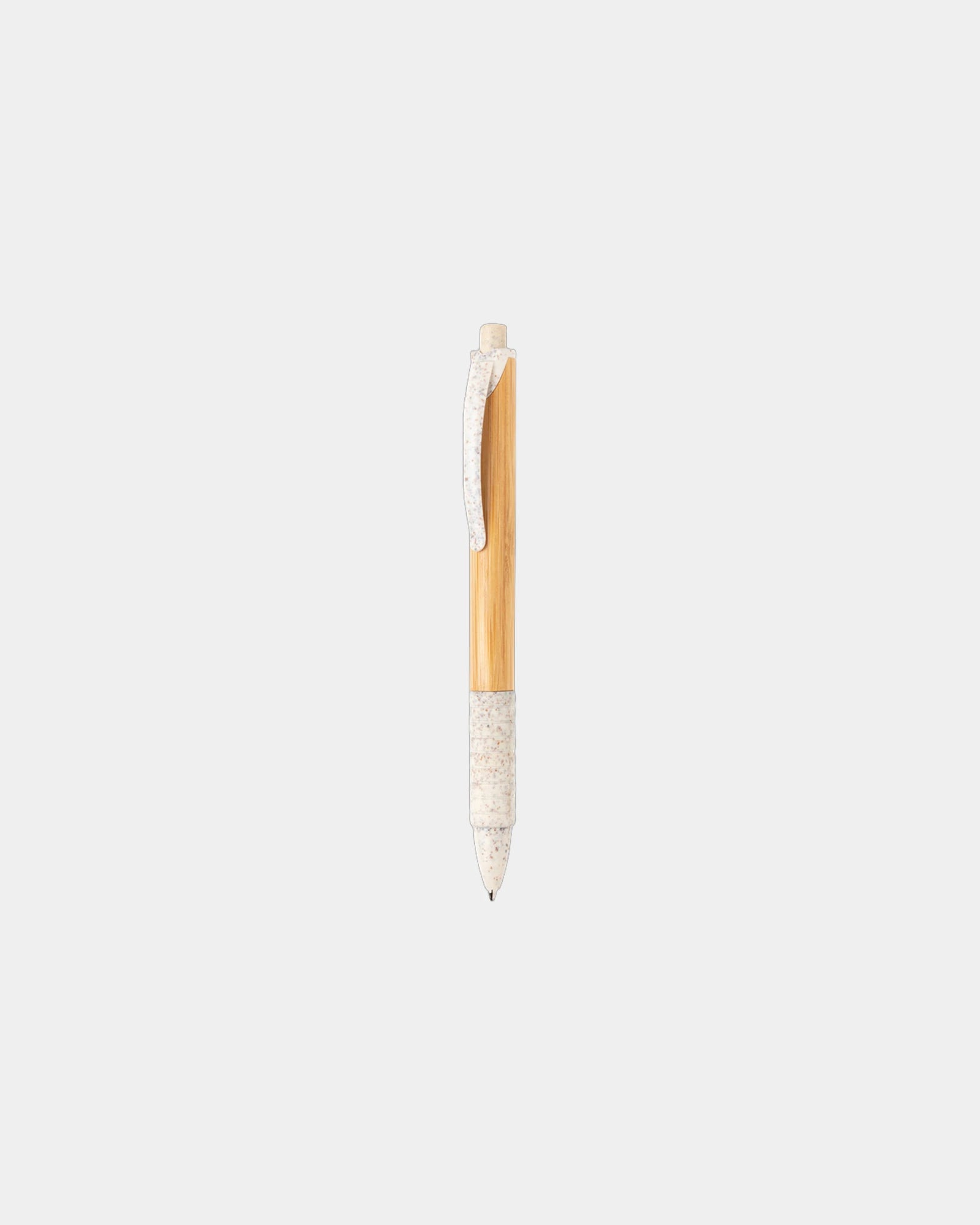 Pen bamboe en tarwestrovezel om te personaliseren - Wit