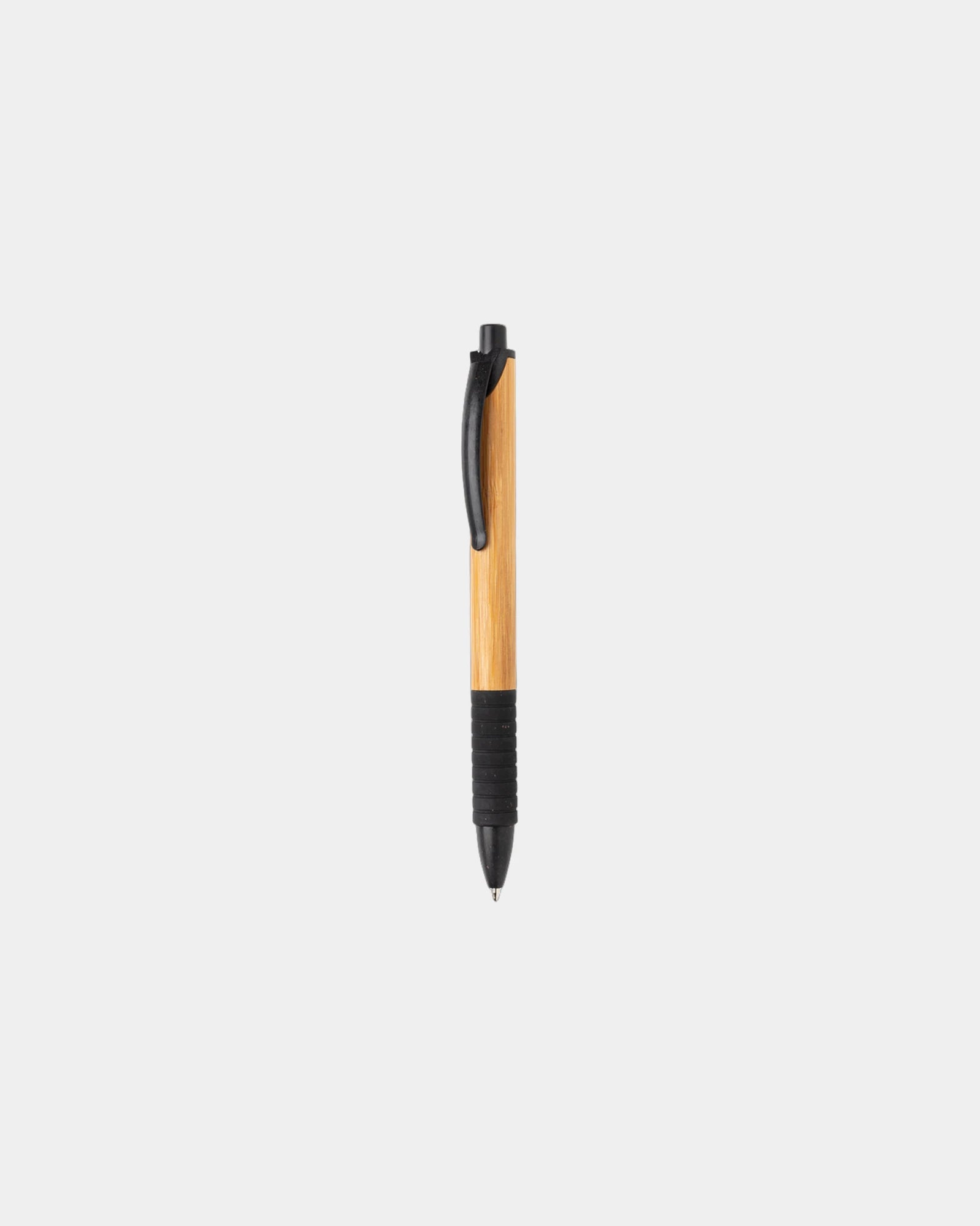 Pen bamboe en tarwestrovezel om te personaliseren - Zwart
