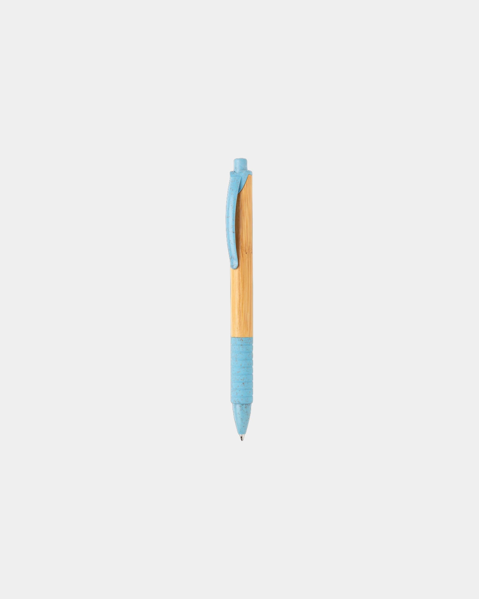 Pen bamboe en tarwestrovezel om te personaliseren - Blauw