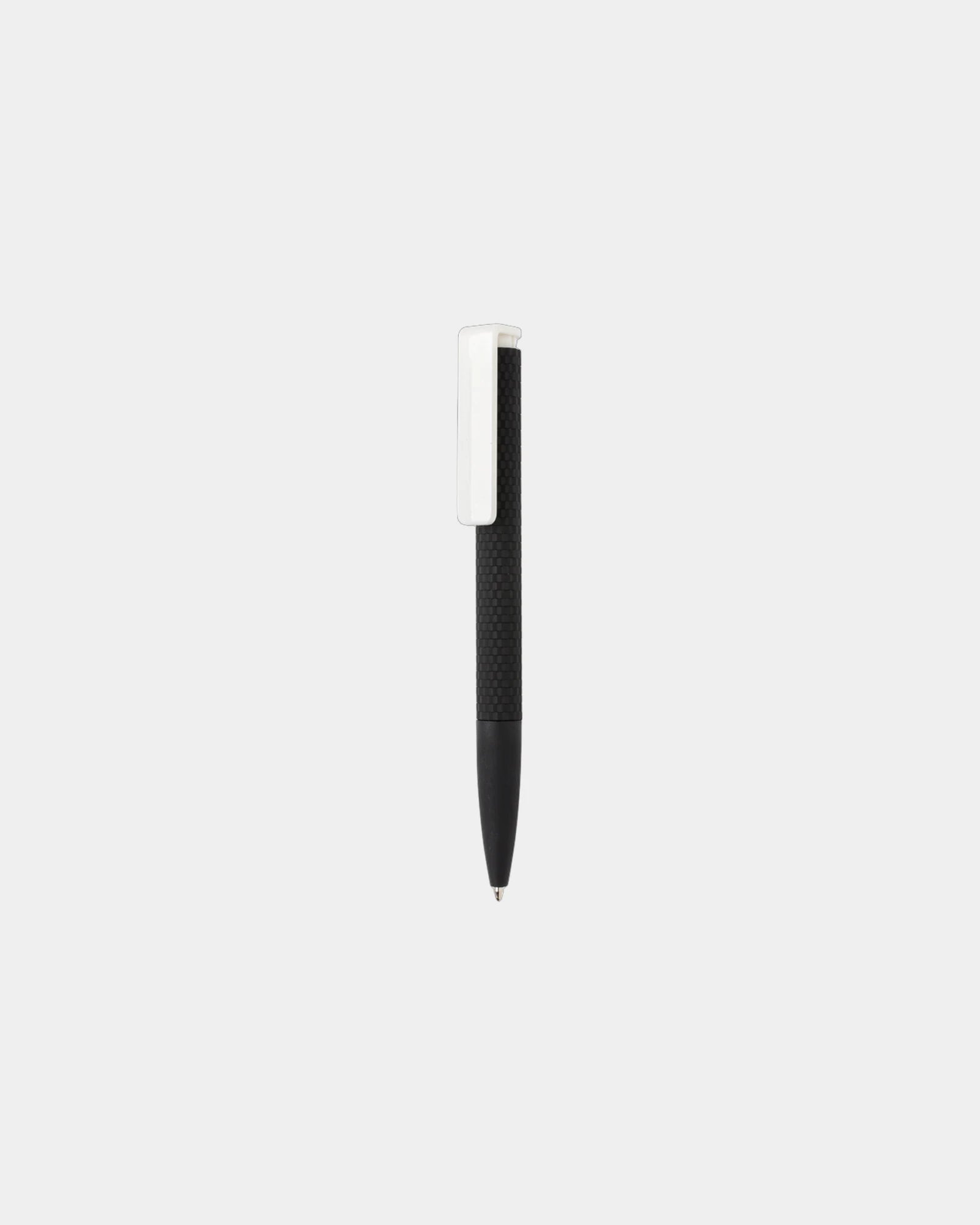 Pen gerecycled ABS rubberen finish X7 om te personaliseren - Zwart