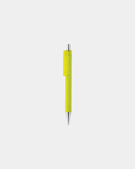 Pen gerecycled ABS RCS gomfinish om te personaliseren - Citroengroen